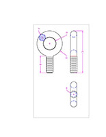 Plain Pattern Fine Thread Eyebolts