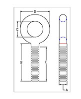 Turnbuckle Fittings - Eyes, Carbon Steel