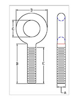 Turnbuckle Fittings - Eyes, Galvanized