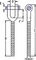 Turnbuckle Jaw End Pulls